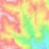 Mappa topografica Melia, altitudine, rilievo