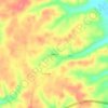 Mappa topografica Hillcrest, altitudine, rilievo