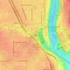 Mappa topografica Minnehaha Falls, altitudine, rilievo