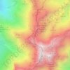Mappa topografica Collado de Valdominguero, altitudine, rilievo