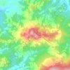 Mappa topografica Mensano, altitudine, rilievo