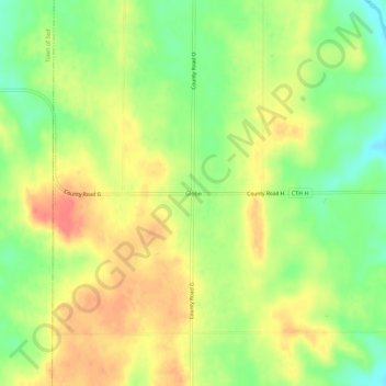 Mappa topografica Globe, altitudine, rilievo