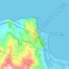 Mappa topografica Tindari, altitudine, rilievo