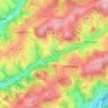 Mappa topografica Loxsteeg, altitudine, rilievo