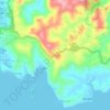 Mappa topografica Lagundi, altitudine, rilievo