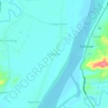 Mappa topografica Callao Sur, altitudine, rilievo