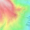 Mappa topografica Cruz Loma, altitudine, rilievo