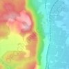 Mappa topografica Défens de Cagno, altitudine, rilievo