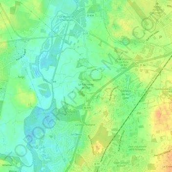 Mappa topografica La Rue Haute de Cicé, altitudine, rilievo