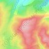 Mappa topografica Bransley Hill, altitudine, rilievo
