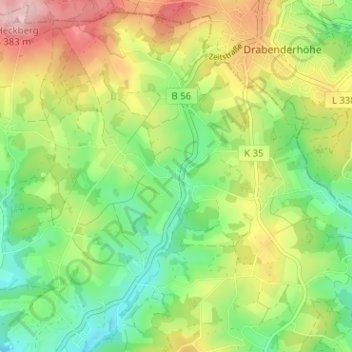 Mappa topografica Wellerscheid, altitudine, rilievo