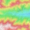 Mappa topografica Le Mazel, altitudine, rilievo