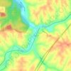 Mappa topografica Sulphur, altitudine, rilievo