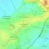 Mappa topografica Le Hameau des Aubépines, altitudine, rilievo