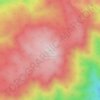 Mappa topografica Frazier Mountain, altitudine, rilievo