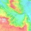 Mappa topografica Glassac, altitudine, rilievo