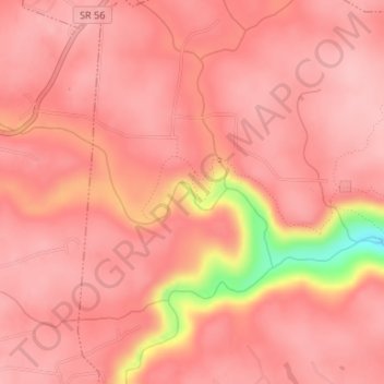 Mappa topografica Greeter Falls, altitudine, rilievo