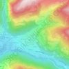 Mappa topografica Villard-Dessus, altitudine, rilievo
