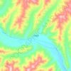Mappa topografica 下贡麻乡, altitudine, rilievo