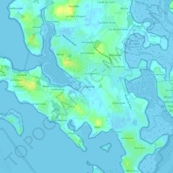 Mappa topografica Le Purgatoire, altitudine, rilievo