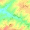 Mappa topografica Hackleton, altitudine, rilievo