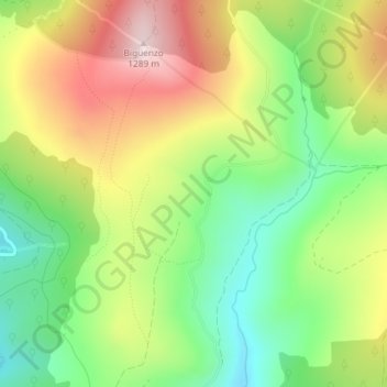 Mappa topografica Los Sotillos, altitudine, rilievo