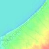 Mappa topografica Santa Monica Beach, altitudine, rilievo