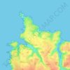 Mappa topografica Deuborh, altitudine, rilievo