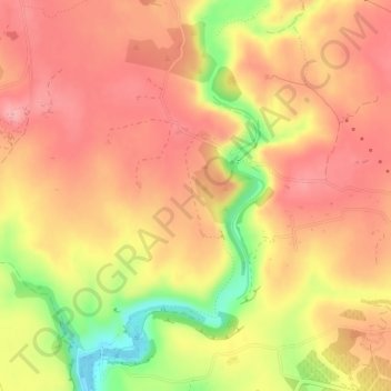 Mappa topografica Tom de Biniarroi, altitudine, rilievo