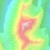 Mappa topografica Mount Sloan, altitudine, rilievo
