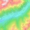 Mappa topografica Pennes, altitudine, rilievo