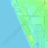 Mappa topografica Oxnard Shores, altitudine, rilievo