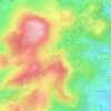 Mappa topografica Cruchaud, altitudine, rilievo