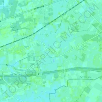 Mappa topografica Loo, altitudine, rilievo