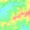Mappa topografica La Loge, altitudine, rilievo
