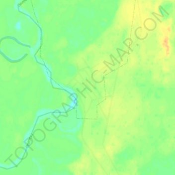 Mappa topografica Druzhny, altitudine, rilievo
