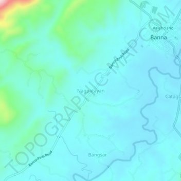 Mappa topografica Nagpatayan, altitudine, rilievo