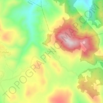 Mappa topografica Davutlar, altitudine, rilievo