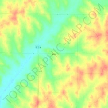 Mappa topografica York, altitudine, rilievo