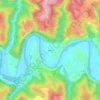 Mappa topografica Seuzac, altitudine, rilievo
