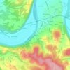 Mappa topografica Lasfont, altitudine, rilievo