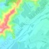 Mappa topografica El Romeral Poniente, altitudine, rilievo