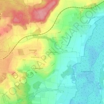 Mappa topografica Pleitmannswang, altitudine, rilievo