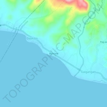 Mappa topografica Bancoro, altitudine, rilievo