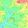 Mappa topografica Le Breuil, altitudine, rilievo