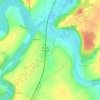 Mappa topografica La Leze, altitudine, rilievo