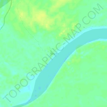 Mappa topografica Roya, altitudine, rilievo