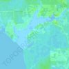Mappa topografica Cook, altitudine, rilievo