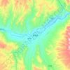 Mappa topografica 贵德县, altitudine, rilievo