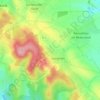 Mappa topografica Montchel, altitudine, rilievo